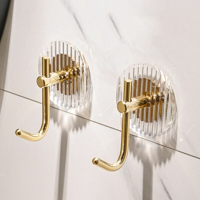 Luxury Acrylic No Punching Self Adhesive Home Decoration Accessorie Hook Coat Hanger Towel Hook Bag Holder