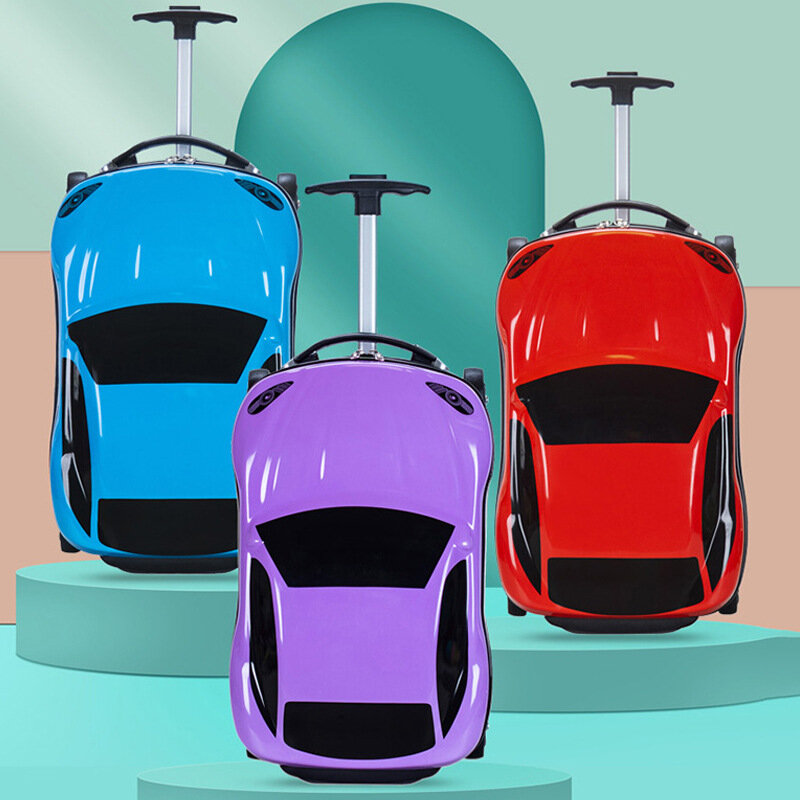 Bagaż dziecięcy pokrowiec na wózek samochodowy dla dzieci z siedziskiem 3D uniwersalne koła walizka podróżna dla studentów prezent 18 Cal