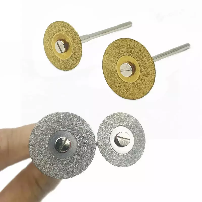 5 pezzi dischi diamantati dentali disco da taglio a grana bifacciale spessore strumento laboratorio odontotecnico C19/220
