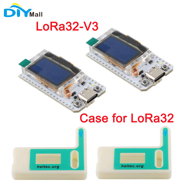 2 zestawy LoRa 32 V3 Node Development Board HTIT-WB32LA_V3 LoRa32 SX1262 Wifi BLE Lora 0.96 OLED wyświetlacz zestaw 868Mhz 915Mhz lub etui