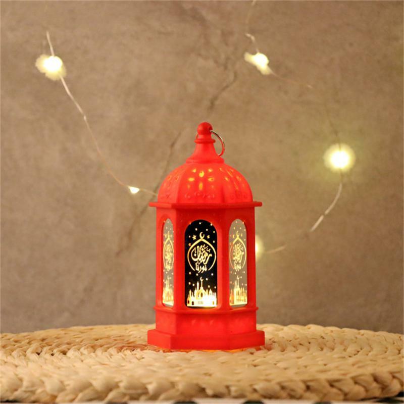 Luces LED decorativas para Festival de Ramadán, lámpara colgante de 1/2/4 piezas, Eid Mubarak, iluminación de vacaciones islámicas musulmanas