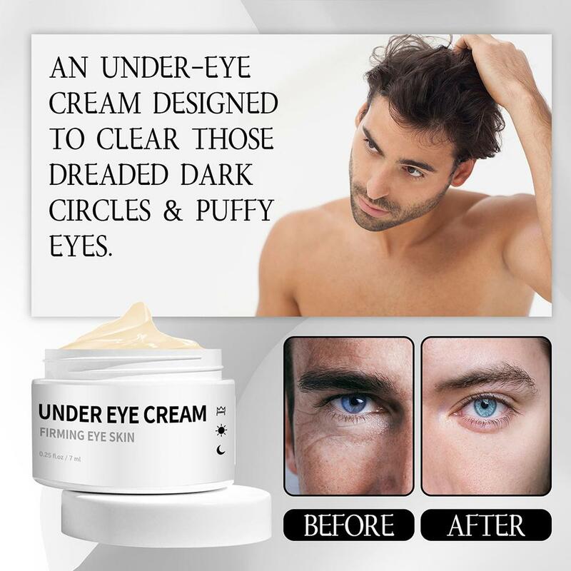 Crème pour les yeux pour hommes, réduit les poches, les cernes et les coins fins, raffermit, hydrate et répare les yeux, soin de la peau