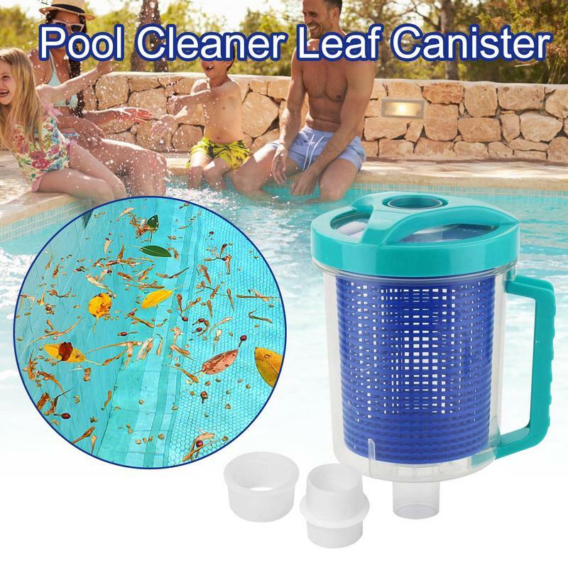 Leaf Catcher For Pool Vacuum Pool Leaf Remover With Handle Clear Leaf Trap With Basket Pool Cleaner Supplies For Swimming Pool