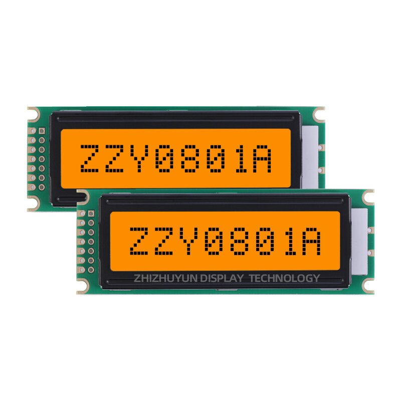 Ecrã LCD com retroiluminação LED, personalização de suporte, filme azul, 0801A, LCM 8x1, 0801, 8X1, LCM, LED, SPLC780, ZZY0801A