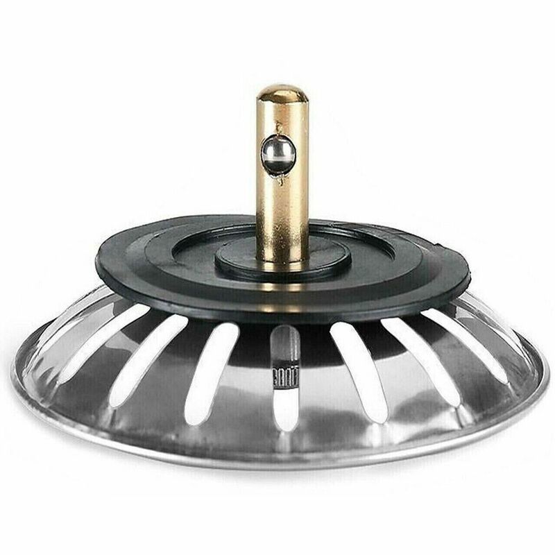 1PC Premium Kitchen Sink Strainer Replacement Waste Plug Basin Drain Filter Steel For Bathroom Sinks And Basins
