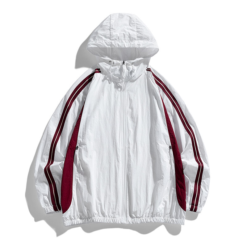 UPF100 + 자외선 차단 재킷, UV 방지, 야외 탐험대 후드 자외선 차단 의류, 여름 캐주얼 커플 바람막이, 신상 피팅