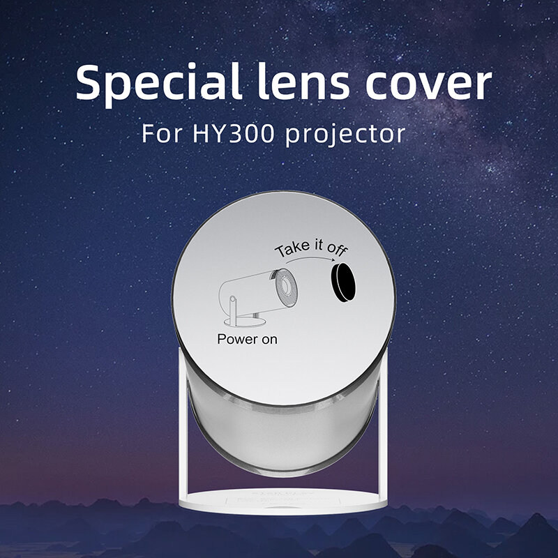 Impermeável e Dustproof Projector Lens Proteção Capa, Frente e Traseira Tampa Proteção, Cap específico, HY300