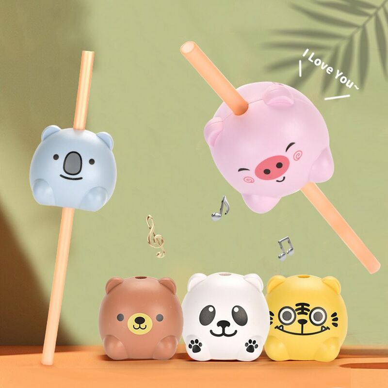Cartoon Spaß Musik klingt Spielzeug Tier trinken Sound Strohhalme mit Wasser und Flüssigkeit Sensoren 9 interessante Soundeffekte