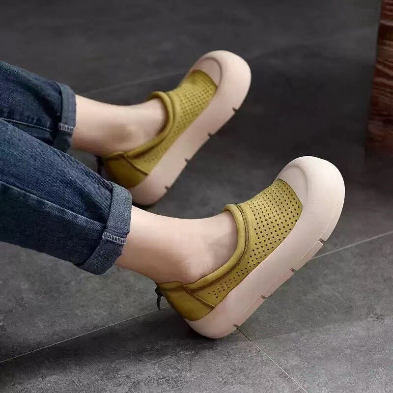 Womens Roman Style Mules Elastic Fabric Design Fashion Color Matching, Classic and Versatile Spring New Women's Vulcanized Shoes