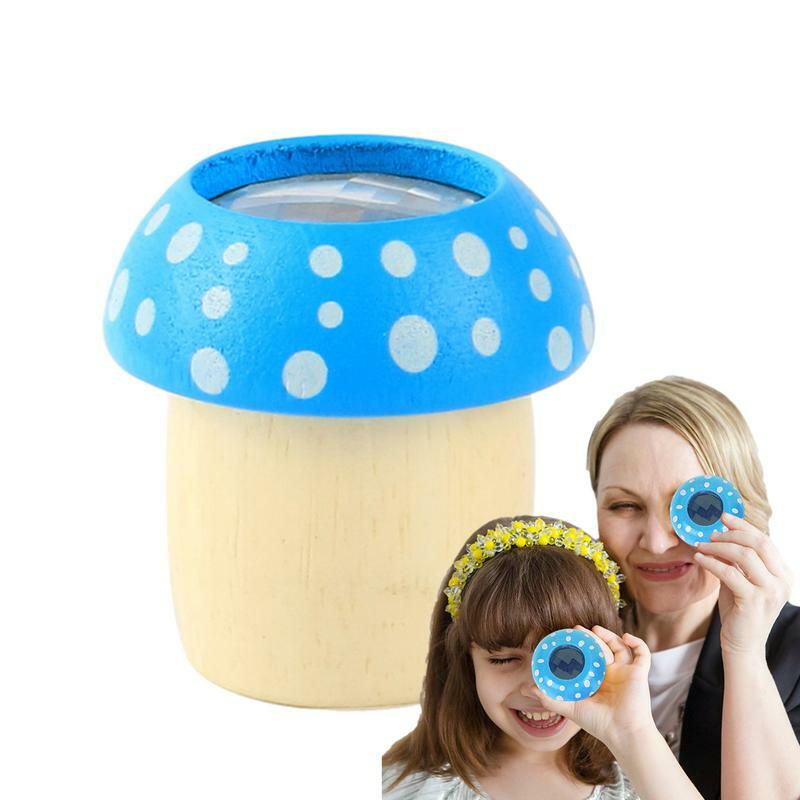 Kaléidoscope portable en bois naturel pour enfants, pièce plus lente, télescope créatif pour tout-petits, fête de développement scientifique