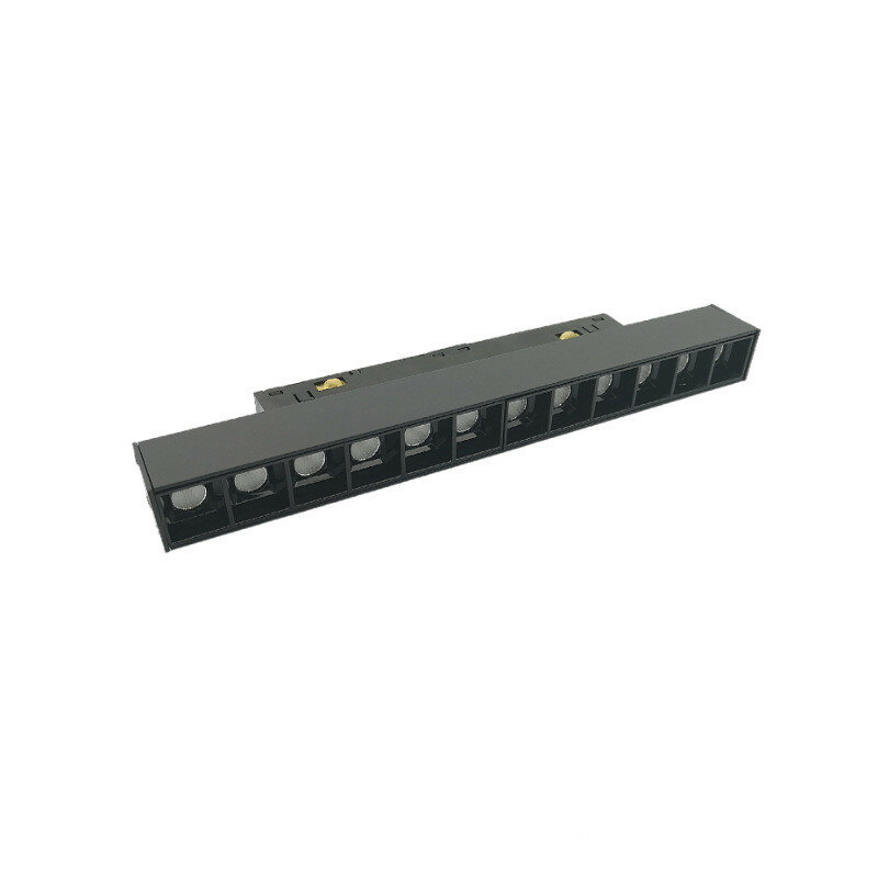 Focos-Projecteur magnétique sur rail, spot noir, lampe de ligne LED, 48V, RA90, 6W, 10W, 20W, 30W, 40W, 60W, 112mm, 220mm, 328mm, 435mm, 543mm, 1080mm