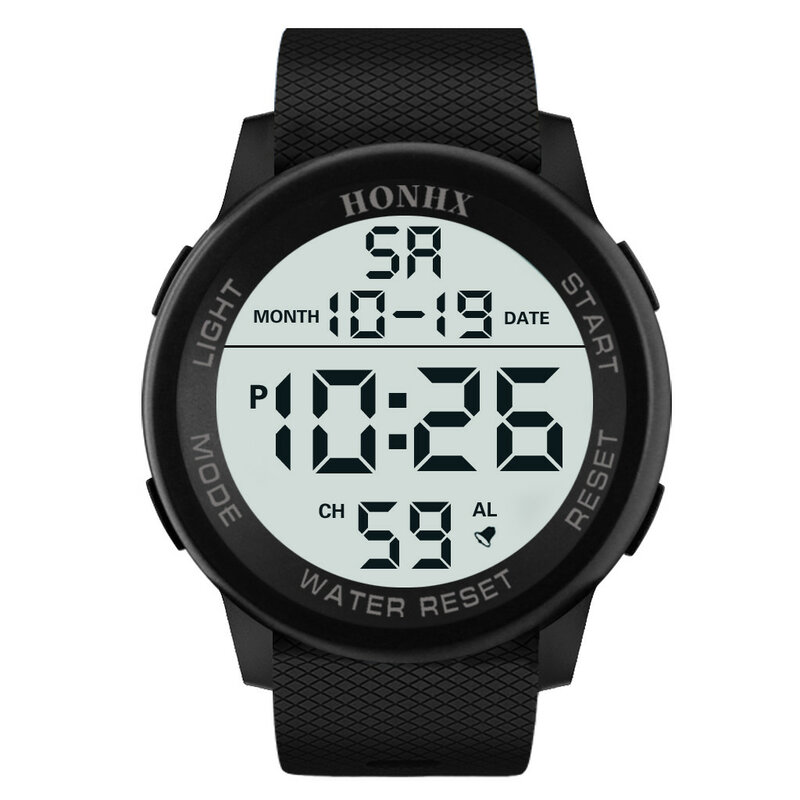Męski sportowy zegarek w stylu wojskowym luksusowy cyfrowy wodoodporny zegarek Led 30m wodoodporny sportowy zegarek na rękę Relogio Masculino