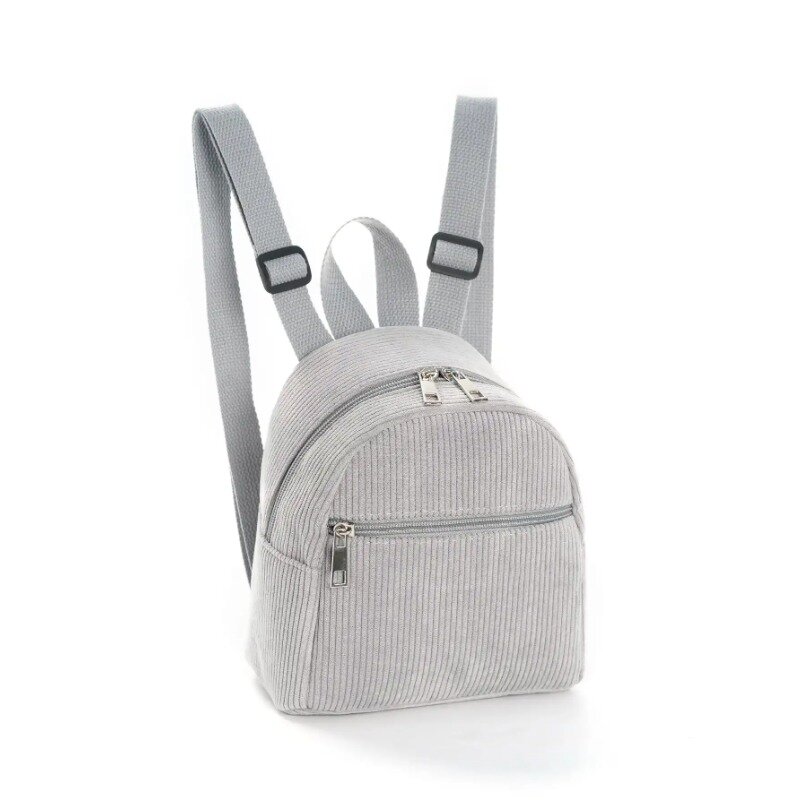Однотонный вельветовый Регулируемый Детский рюкзак для девочек и мальчиков, детская школьная сумка для путешествий и школы