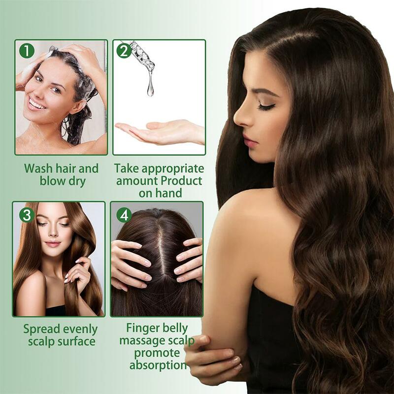 Minyak esensial Perawatan Rambut Rosemary 2/4X, minyak esensial untuk memelihara akar rambut, memperbaiki bifurisasi dan kerusakan rambut, menghaluskan perawatan rambut Oi