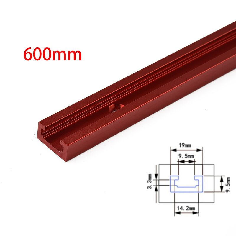 T-Slot Miter Jig para madeira, T-Slot Track Components, substituição prática, mesa, acesso, 300-600mm