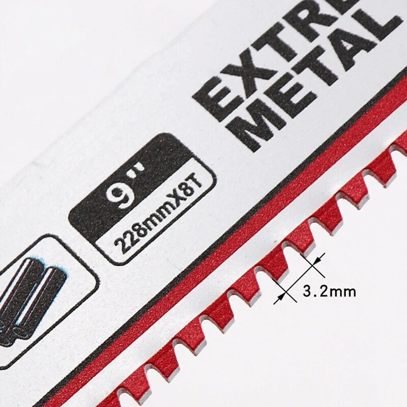 Taglio lama per sega per metalli 8TPI angolo di taglio in metallo duro per sega alternativa per sega a sciabola barra d'acciaio nuovo di zecca