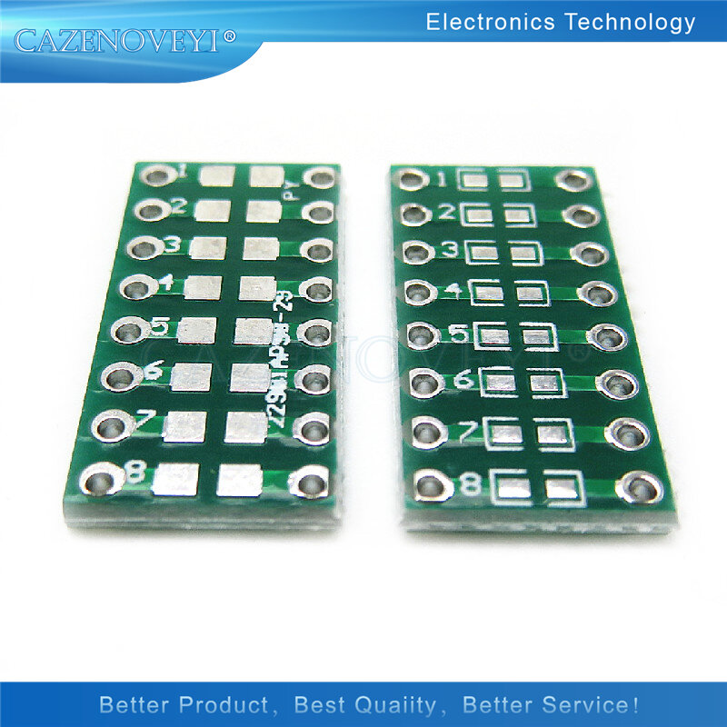 10 buah/lot 0805 0603 0402 ke DIP papan Transfer PCB DIP papan Pin Pitch adaptor keyset tersedia