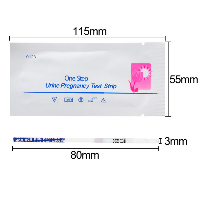 20pcs HCG Pregnancy Test Strip Early Pregnancy Test Female Urine Measurement Strip Test Pregnancy Expecting A Baby 99% Accuracy