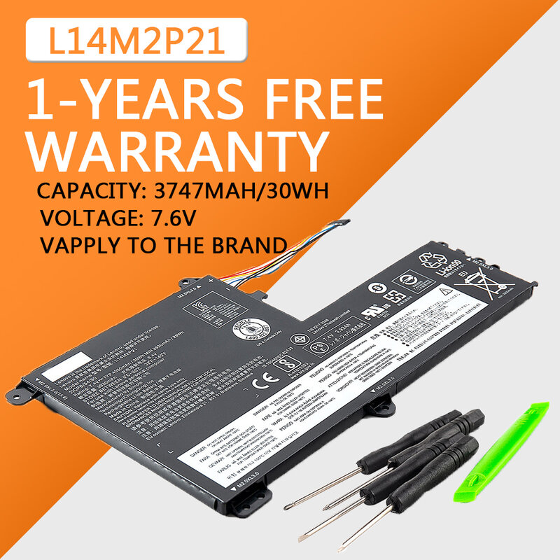 L14M2P21 wymiana baterii do laptopa Lenovo IdeaPad 330S-14AST 330S-14IKB 330S-15ARR 330S-15AST serii 330S-15IKB L14L2P21