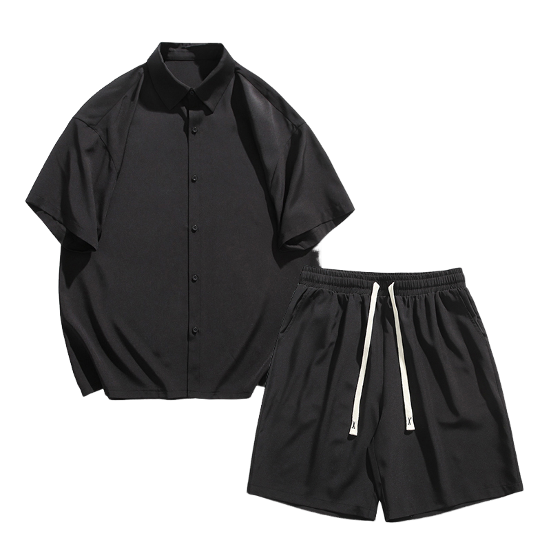 Hemden Shorts 2024 neuen Stil Sommer Brief Muster Sportswear Herren Casual Sets männliche Shorts und Hemden Männer in voller Größe M-4XL