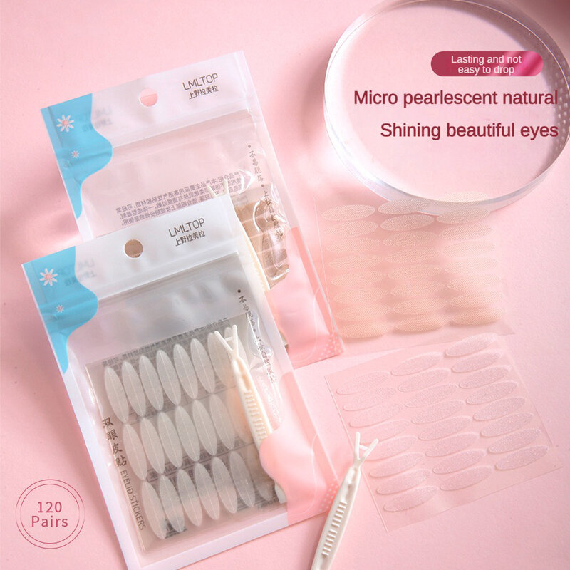 Eyelid Tape Eye Lift Double Eyelid Sticker Clear Beige Color Fold Eyelid Stripe Natural Invisible Big Eyes Makeup Beauty Tools