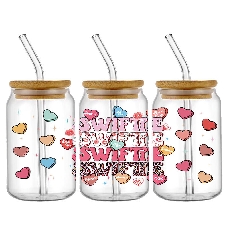UV DTF Transfer Sticker Super Star For The 16oz Libbey Glasses Wraps Bottles Cup Can DIY Waterproof Custom Decals