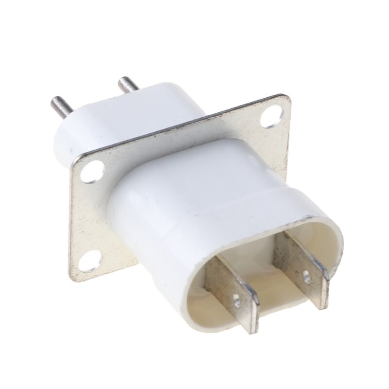 Home Electronic Microwave Oven Magnetron Filament 4 Pin Socket Converter White A0NC