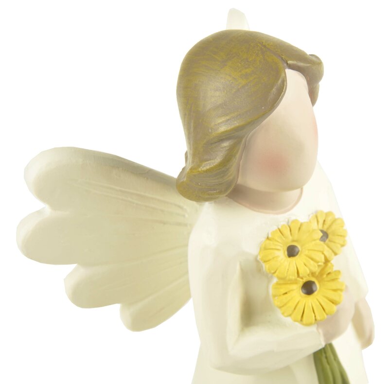 꽃기도 귀여운 처녀 천사 동상 순수 수제 장식품, 홈 거실 테이블 탑 생일 선물 아메리칸 스타일