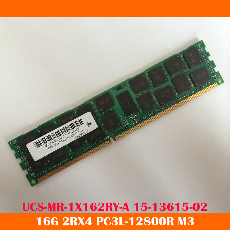 Memoria piezas servidor M3, 15-13615 GB, 16GB, 2RX4, UCS-MR-1X162RY-A, envío rápido, alta calidad, funciona bien, 1 PC3L-12800R