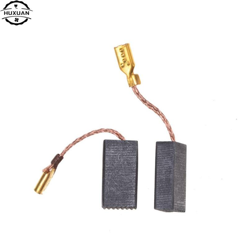New 10pcs/lot Graphite Copper Motor Carbon Brushes Set Tight Copper Wire for Electric Hammer/Drill Angle Grinder 15*8*5mm