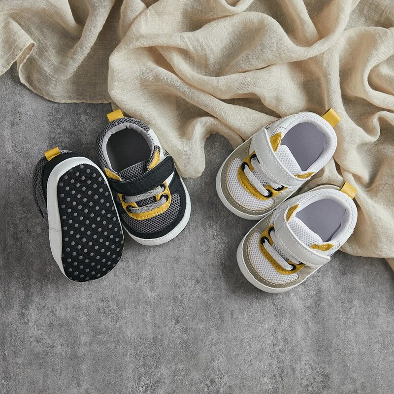 Кроссовки VISgogo Детские прогулочные, дышащие сетчатые, с принтом зебры, плоская подошва, повседневная обувь для новорожденных 0-18 месяцев
