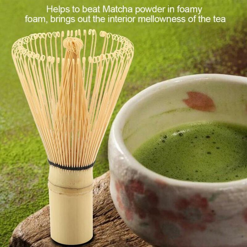 Herramienta de Matcha japonesa, juego de té Matcha con cepillo de 80, accesorios de cocina, batidor de bambú de Color de registro, limpieza de coronas