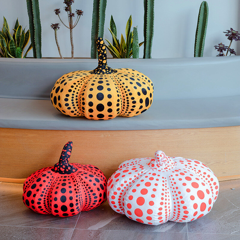 Nuovo punto creativo zucca peluche cuscino giocattolo carino piante di pezza peluche cuscino Anime morbido zucca di Halloween decorazioni per la casa