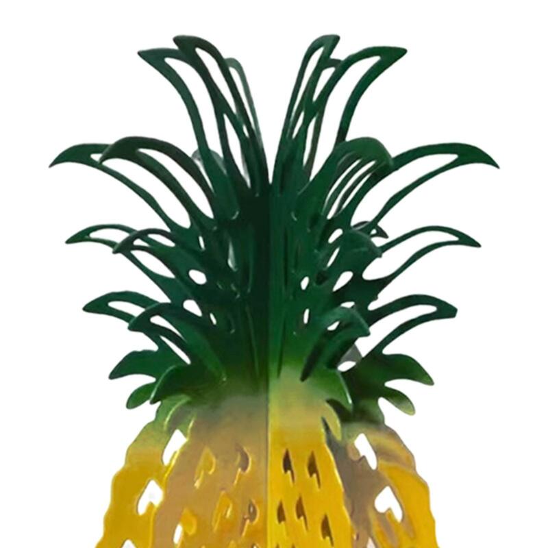 Sculpture d'art décoratif d'ananas, art Élde fer, ornement moderne d'ananas, statue pour la vitrine de bureau de bureau