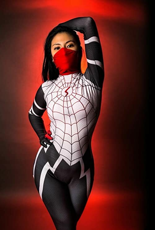 Женский Шелковый костюм для косплея Cindy Moon, взрослый, детский, женский комбинезон с супергероями Zentai облегающий костюм на Хэллоуин Вечерние