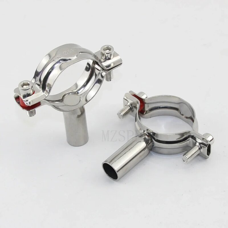 1/2"-4-1/4" Sanitary Stainless Steel SS304 Bracket Pipe Fittings Ajustable Clamp pipe fixer