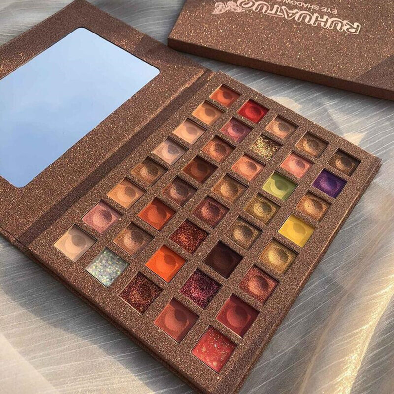 40 Colors Eye Shadow Tray Mashed Potato Glitter Sequins Waterproof Eyeshadow Palette Professional Makeup Tools For Women Girls