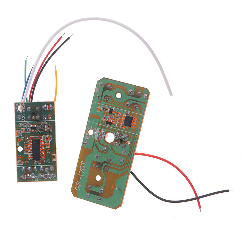 Circuito PCB Transmissor e Receptor Board com Antena, Sistema de Rádio para RC Car, Truck Toy, Controle Remoto, 4CH, 27MHz, 1 Conjunto