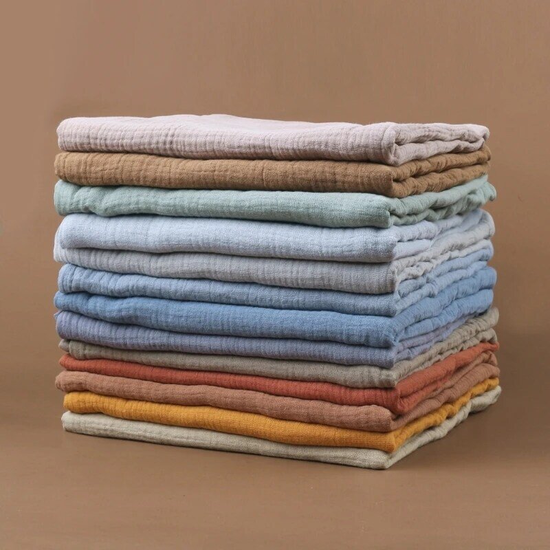 Baby Muslin-Towel Cotton Swaddle Blanket Infant Summer Thin Quilt High Absorbent Bath Towel Air Conditioned Room Blanket
