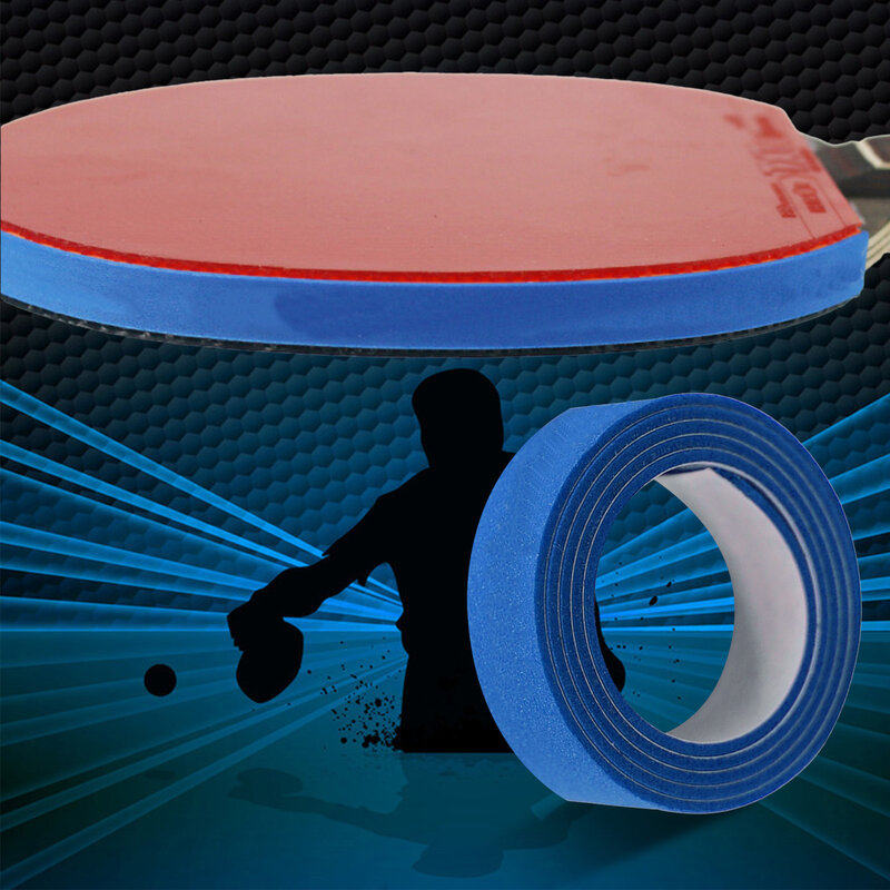 Table Tennis Racket Side Tape Ping Pong Paddles Sponge Edge Protector  with 1-2mm Thickness 9-10mm Width Protecting Rubber