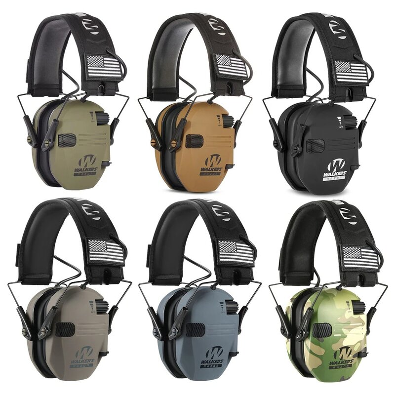 소음 방지 사격 헤드셋 전자 사격 귀마개, 사냥 전술 헤드셋, 청력 보호 접이식 귀마개