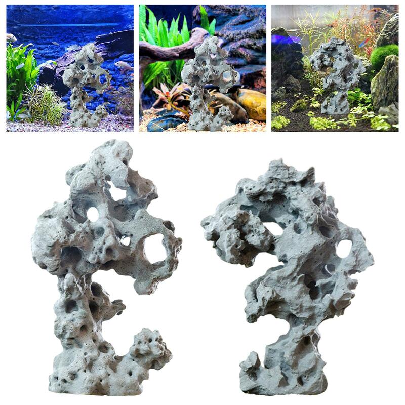Akwarium skały ryby ukrywające jaskinię ogródek skalny do akwarium dekoracje symulacyjne ozdoby jaskiniowe krajobraz akwarium ozdoba do akwarium ryb