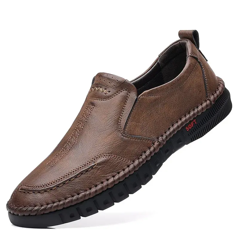 Scarpe Casual in pelle da lavoro scarpe mocassino traspiranti mocassini Casual da uomo scarpe comode per Sneakers da uomo estive