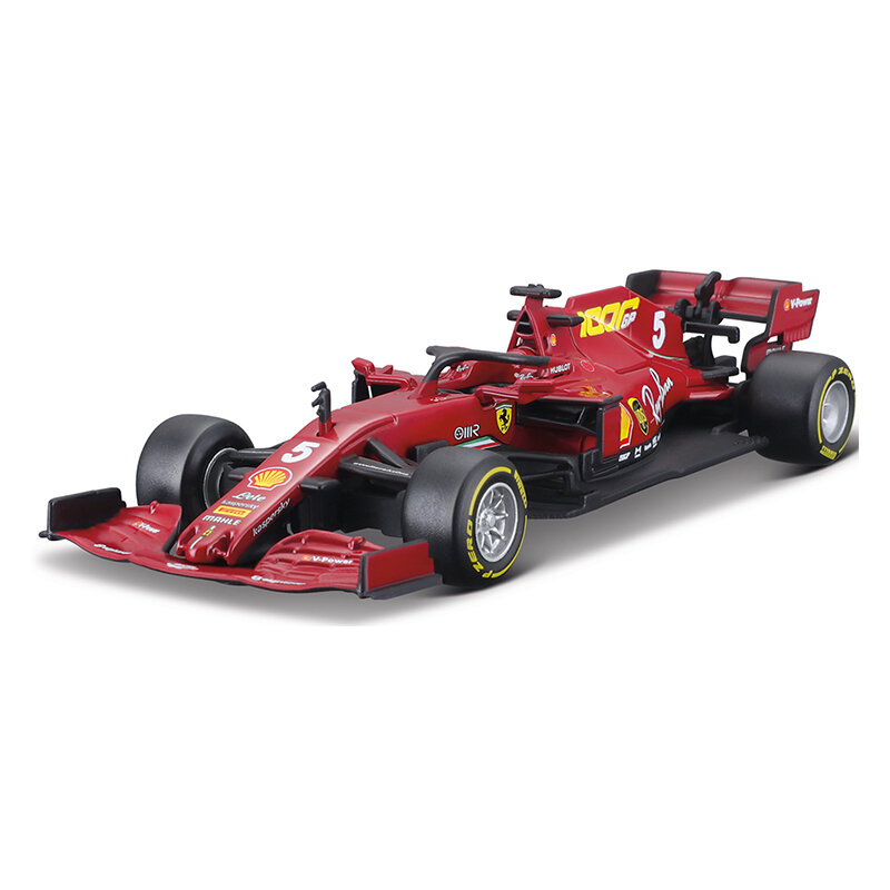 Bburago 1:43 2016 Ferrari F1 SF70 #5 #7 Mobil Mewah Paduan Sebastian Vettel Mobil Die Cast Model Mainan Koleksi Hadiah