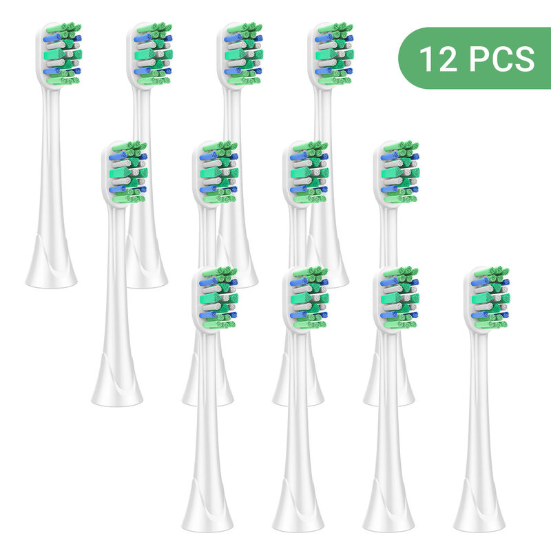 12PCS Brush Heads Adapted For Phili Sonic Care W3 Premium White W DiamondClean HX9 Series Electric Toothbrush 9063/96 /67