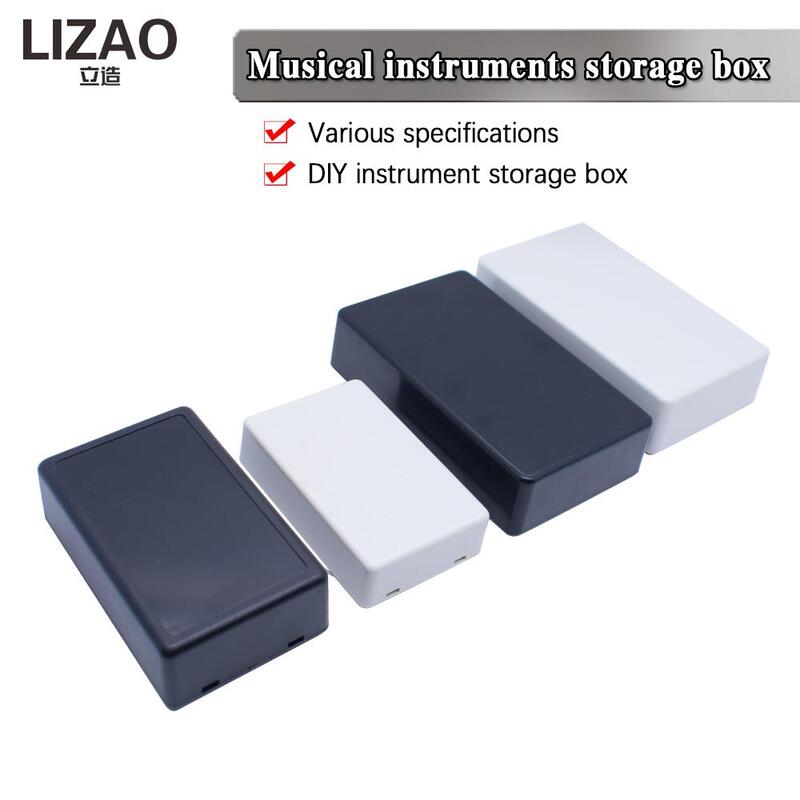 Caja de almacenamiento de instrumentos para proyectos electrónicos, carcasa impermeable de 70/100mm, color blanco y negro
