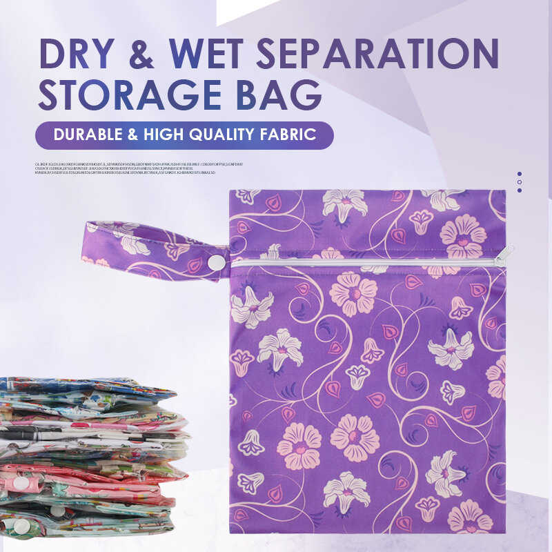BIAI 20*25cm torba do przechowywania pieluch z możliwością ponownego przechowywania torby z zamkiem zmywalnych torebek menstruacyjnych dla kobiet torba podróżna z organizatorem