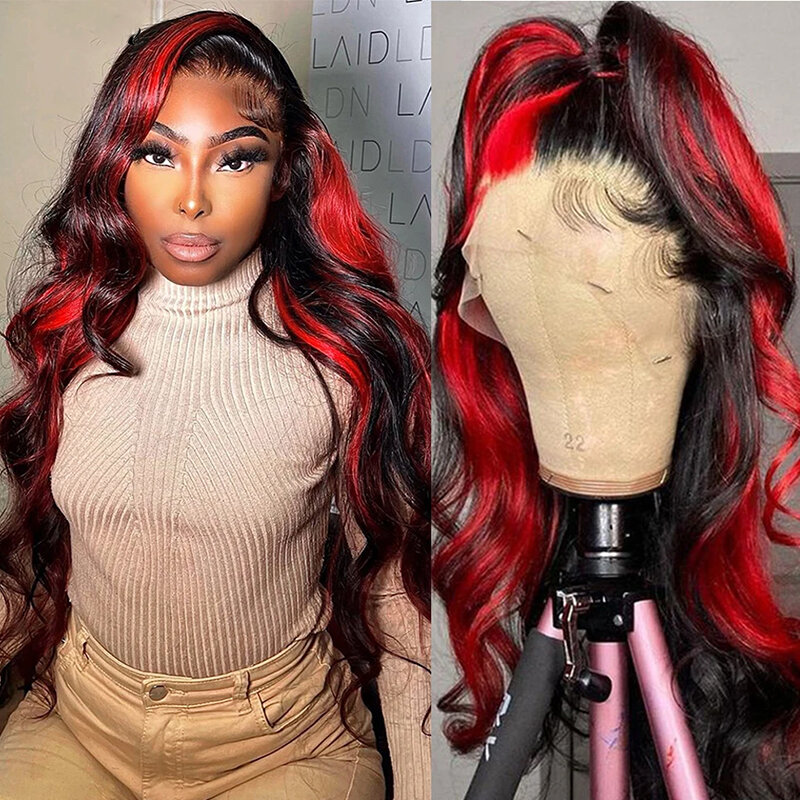 Body Wave Lace Front Wig High Heat Resistant Synthetic Lace Wigs Pre Plucked Natural Hairline Synthetic Wigs for Women Cosplay