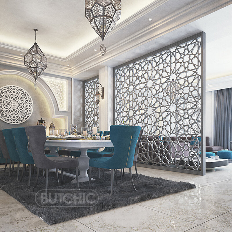 30X30Cm Stiker Dinding 3D Muslim Islam Dekorasi Kamar Masjid Bintang Bulan 3D Wallpaper Panel Dinding 3d Cetakan Ubin Dinding Arab