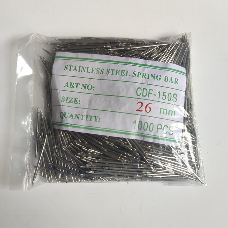 1.8mm 1000pcs 10-26mm Watch Band Spring Bars Strap Link Pins Repair Watchmaker Tools 14MM 16mm 18mm 20mm 22mm 24mm